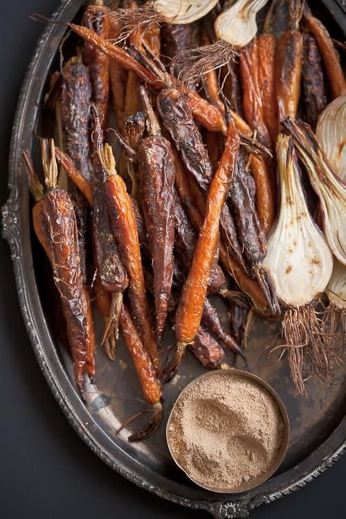 Roasted Carrots With Chaat Masala 