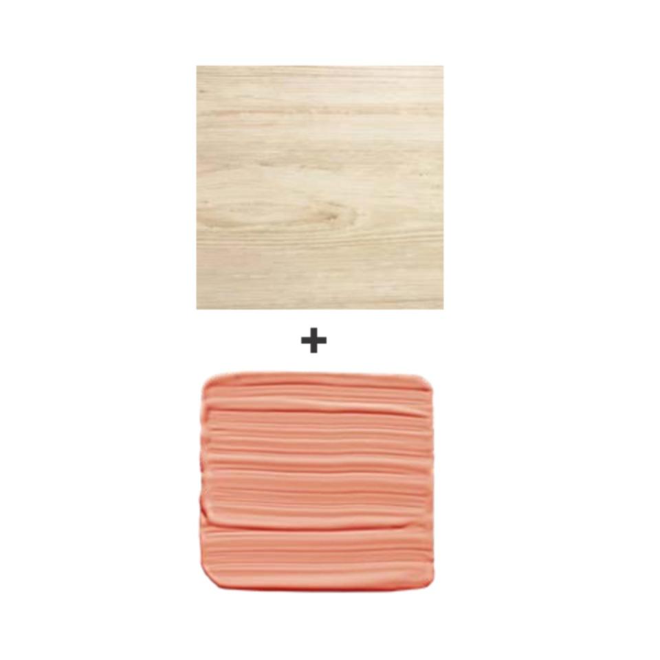 1) Light Wood + Pinks