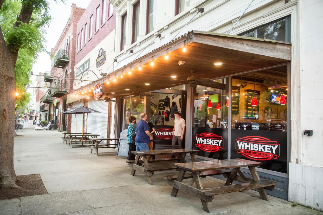 The Whiskey Bar on Broad Street in Augusta, Ga., Friday morning March 26, 2021.