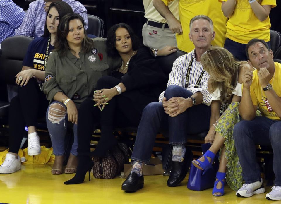 The going rate for a Rihanna-esque vantage point for Monday's Game 5? Think six figures. (AP)