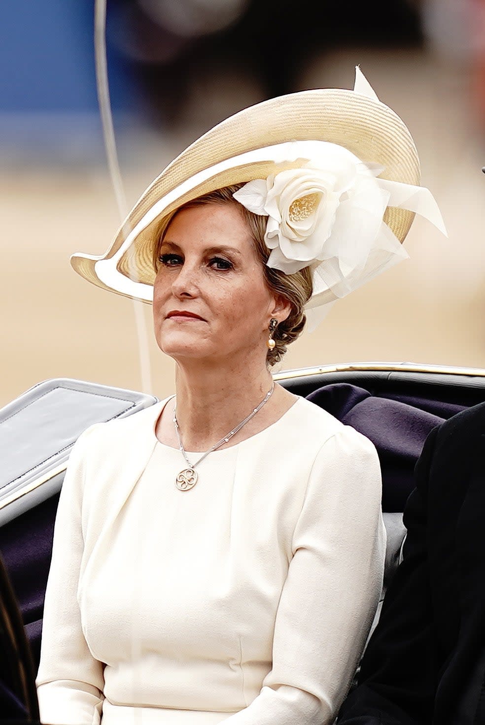 The Duchess of Edinburgh during the Trooping the Colour ceremony (PA)