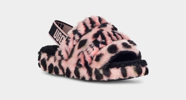 kylie jenner hailey bieber fluffy ugg slides sale fluff yeah