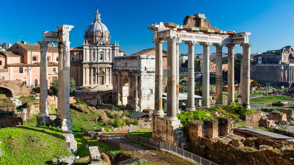 Do you dream of visiting the Roman Forum? For US travelers, Thanksgiving week can offer some real savings on international airfares. - Sylvain Sonnet/The Image Bank RF/Getty Images