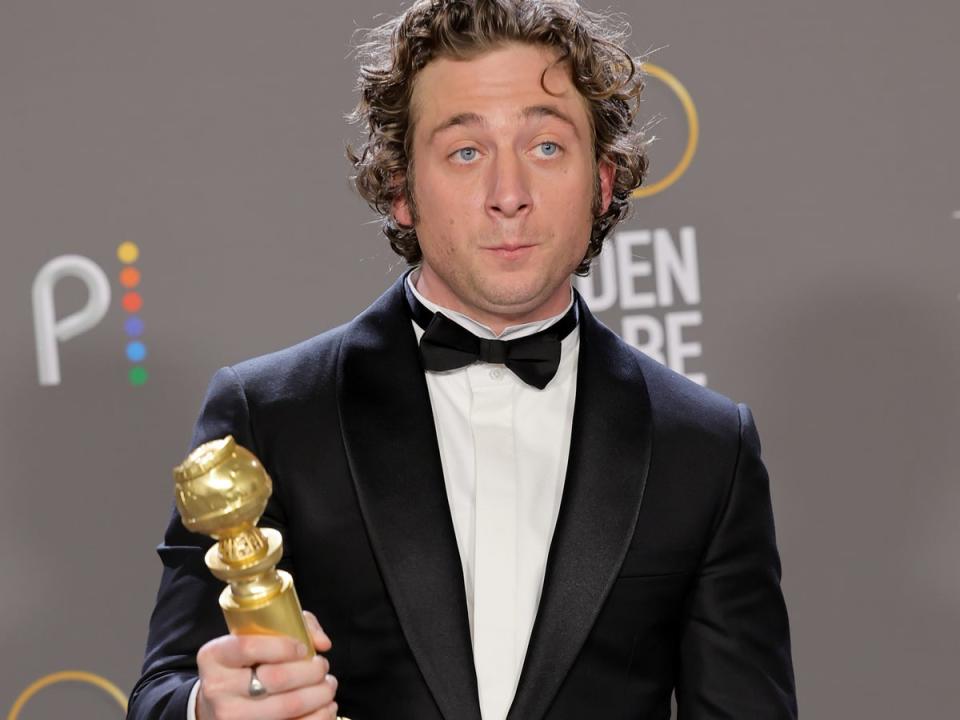 Jeremy Allen White won a Golden Globe for ‘The Bear' (Getty Images)