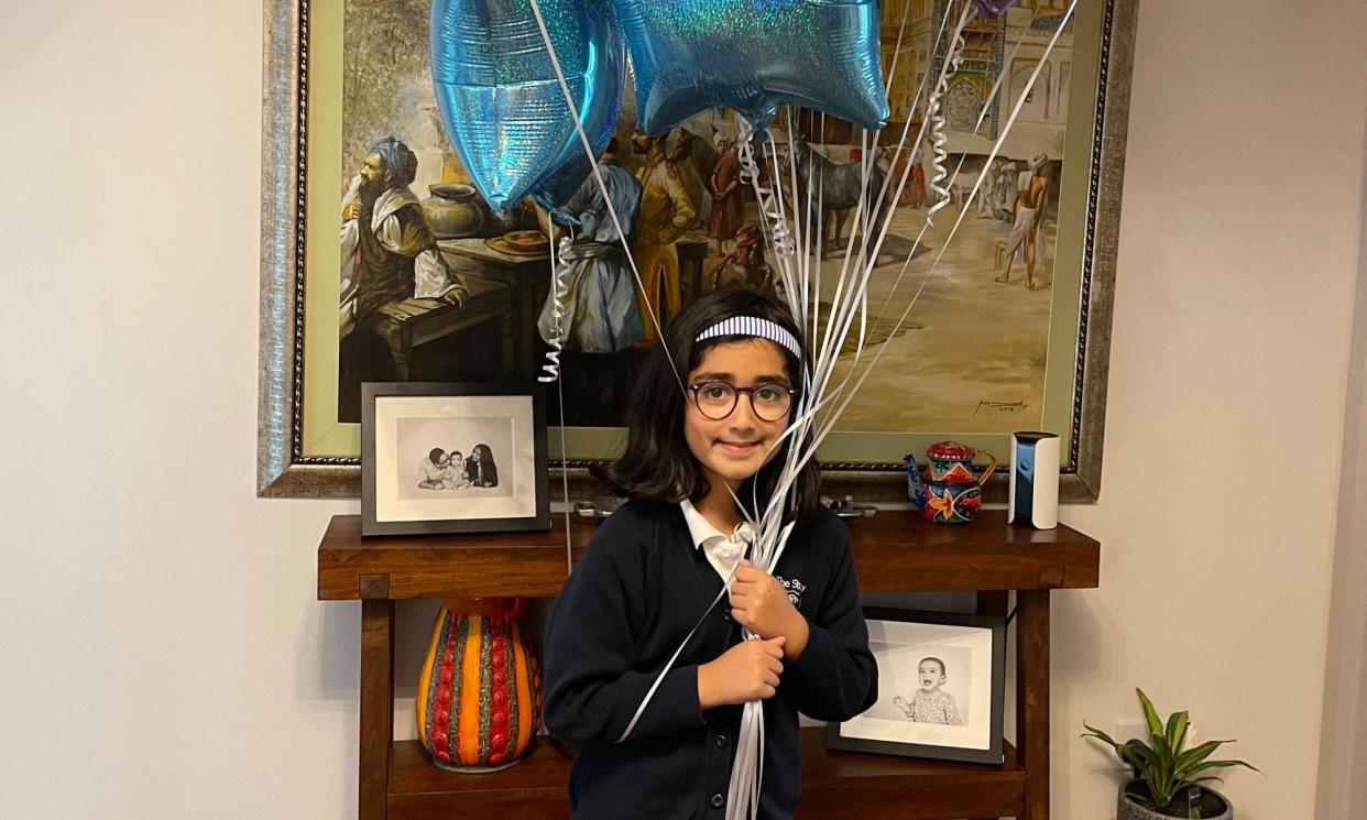 <span>Nuria Sajjad, eight, died in July after a vehicle crashed through a fence at her school. </span><span>Photograph: Family handout</span>