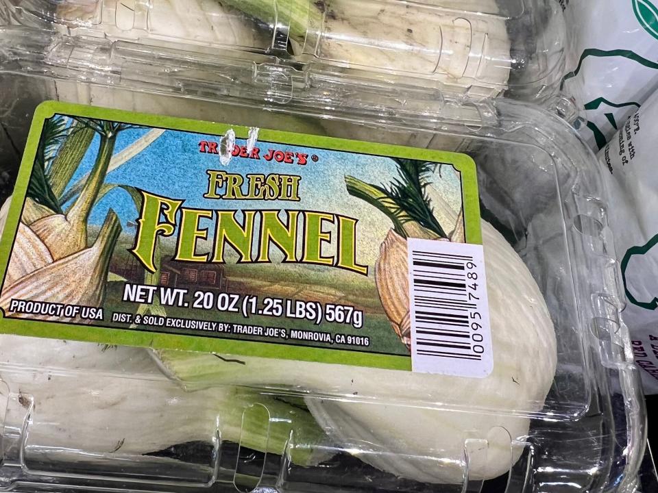 Packs of fresh fennel at Trader Joe's