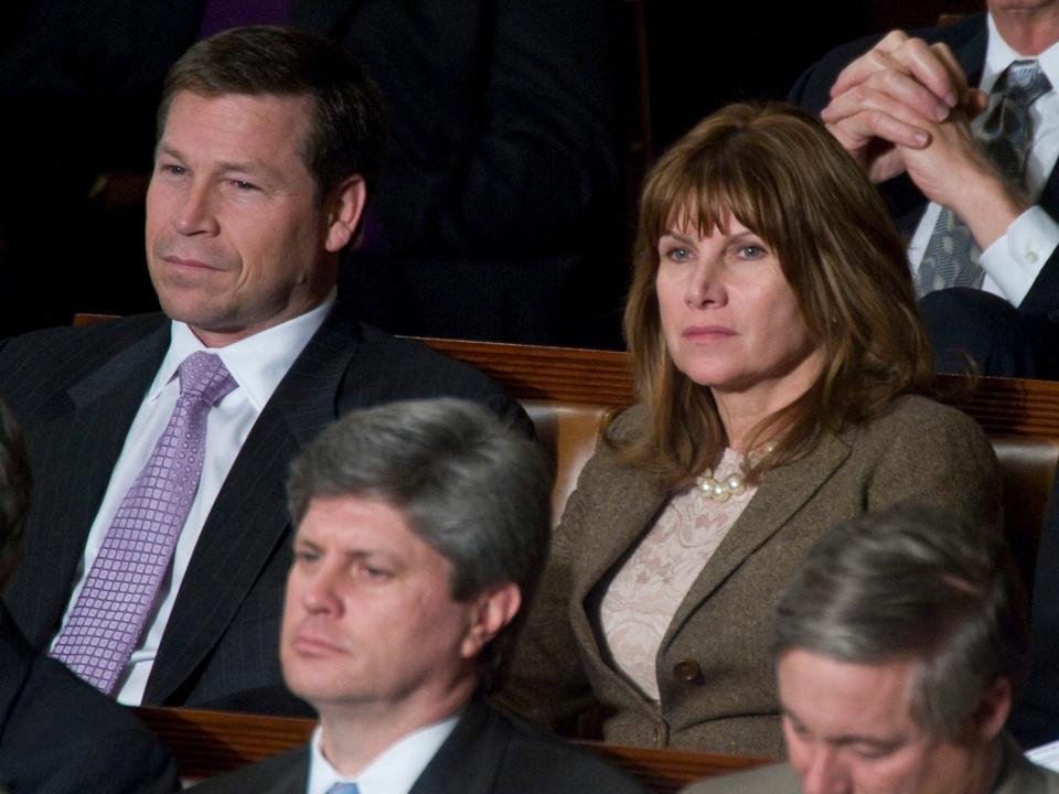 Reps. Connie Mack and Mary Bono Mack at the State of the Union in 2010.