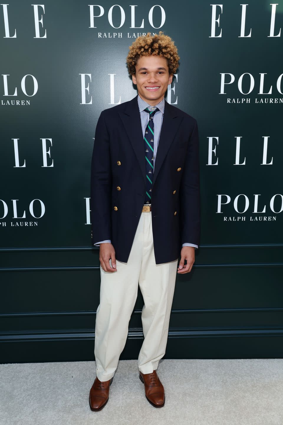 santa monica, california may 11 armani jackson, wearing polo ralph lauren, attends elle hollywood rising presented by polo ralph lauren at the georgian hotel on may 11, 2023 in santa monica, california photo by phillip faraonegetty images for elle