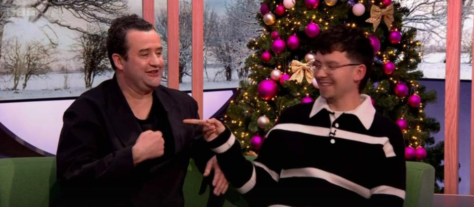 daniel mays with asa butterfield on the one show