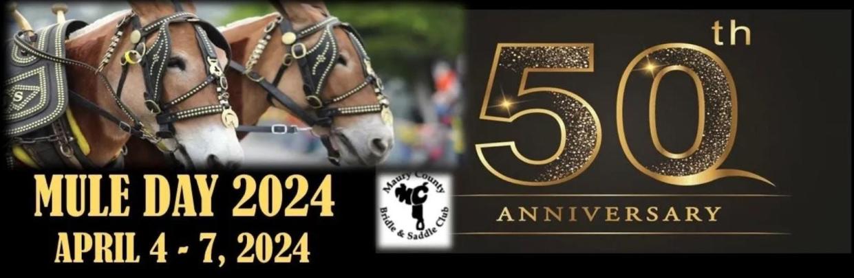 Mule Day will celebrate its 50th anniversary since its 1974 revival, with main events occurring April 4-7.