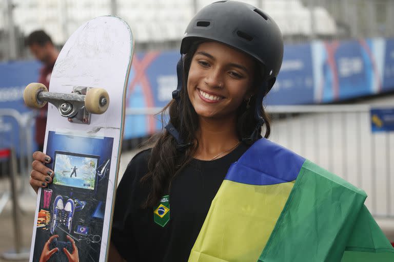 Rayssa Leal impregnó la Explanada de Deportes Urbanos de Santiago 2023 de todo su carisma y talento sobre el skate