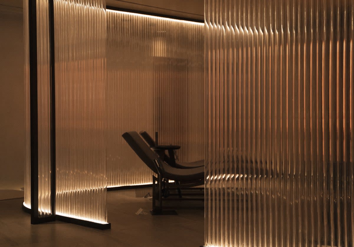 Power down at Pnoé’s hi-tech wellbeing space, complete with waterfall pool (Pnoe Breathing Life by M. Dagwnakis)