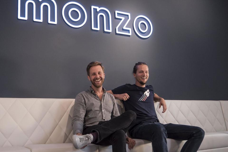 Monzo's co-founders: CEO Tom Blomfield and CTO Jonas Huckestein (Monzo)