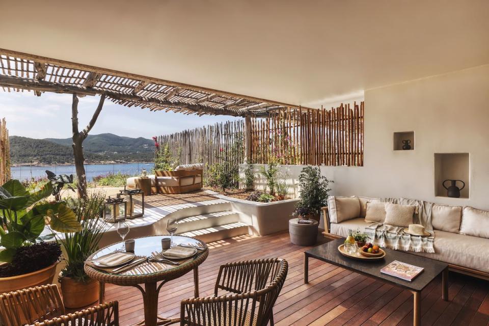 <p>Ibiza's latest luxury hotel opening is all about creating sustainable five-star experiences while connecting visitors to local culture. Eco-friendly architecture and extensive wellness programming that stretches beyond the one-of-a-kind spa to the arts, adventure, and more, a trip to <a href="https://www.sixsenses.com/en/resorts/ibiza" rel="nofollow noopener" target="_blank" data-ylk="slk:Six Senses Ibiza;elm:context_link;itc:0;sec:content-canvas" class="link ">Six Senses Ibiza</a> is sure to leave guests enlightened, rejuvenated, and inspired. Plus, the sweeping Xarraca Bay views from this 20-acre property don't hurt either. </p><p> <em>Six Senses Ibiza opened in July 2021. Nightly rates start at approximately $890 in hot season and $460 in cool season.</em></p>