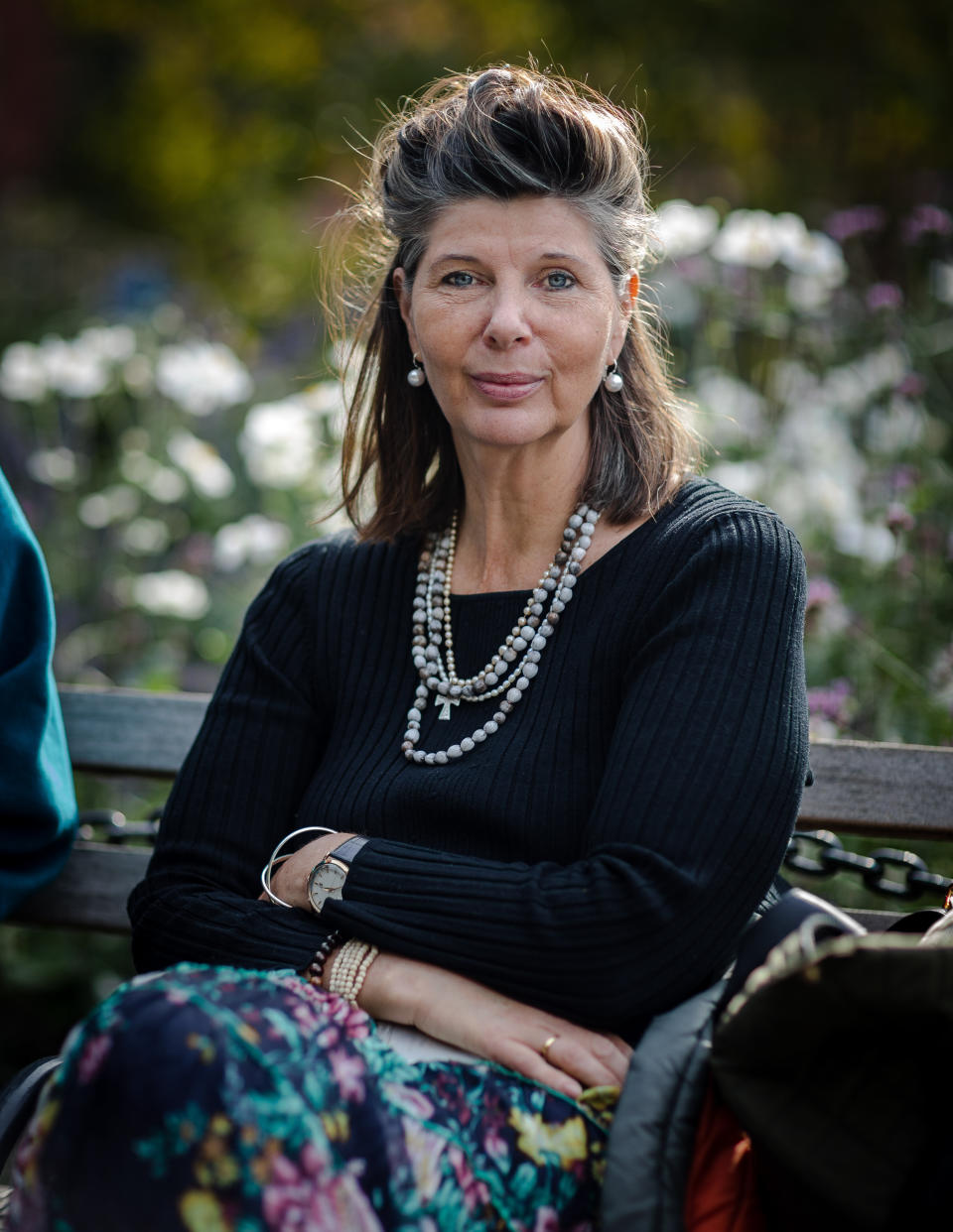 "I think the flowers on my skirt kind of resonated with my mood and wanting to be in nature." &mdash; Charlotte, 56 (Photo: Fredy Delgado)