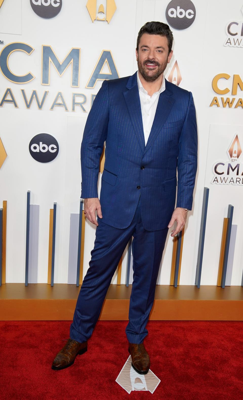 Chris Young walks the red carpet during the 57th Annual Country Music Association Awards in Nashville, Tenn., Wednesday, Nov. 8, 2023.