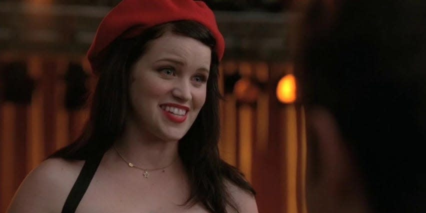Lindsay Pearce on "Glee" as Harmony