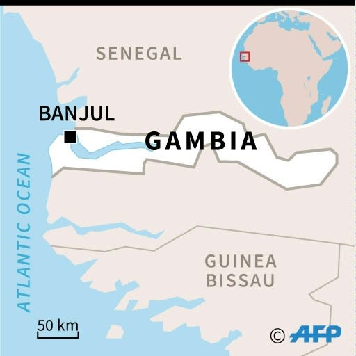 Gambia is a small West African country surrounded by Senegal