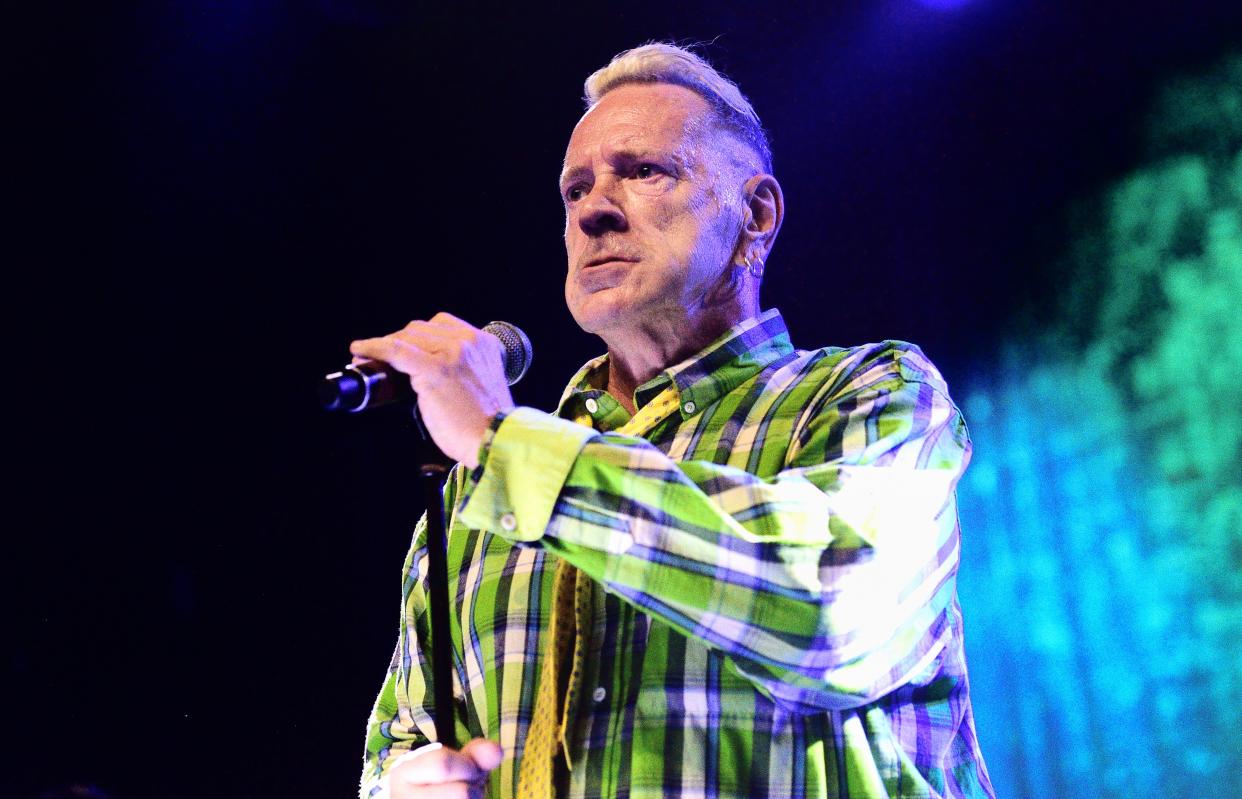LONDON, ENGLAND - JUNE 16: (EDITORIAL USE ONLY) John Lydon of Public Image Limited performs on stage at O2 Forum Kentish Town on June 16, 2022 in London, England. (Photo by Gus Stewart/Redferns)