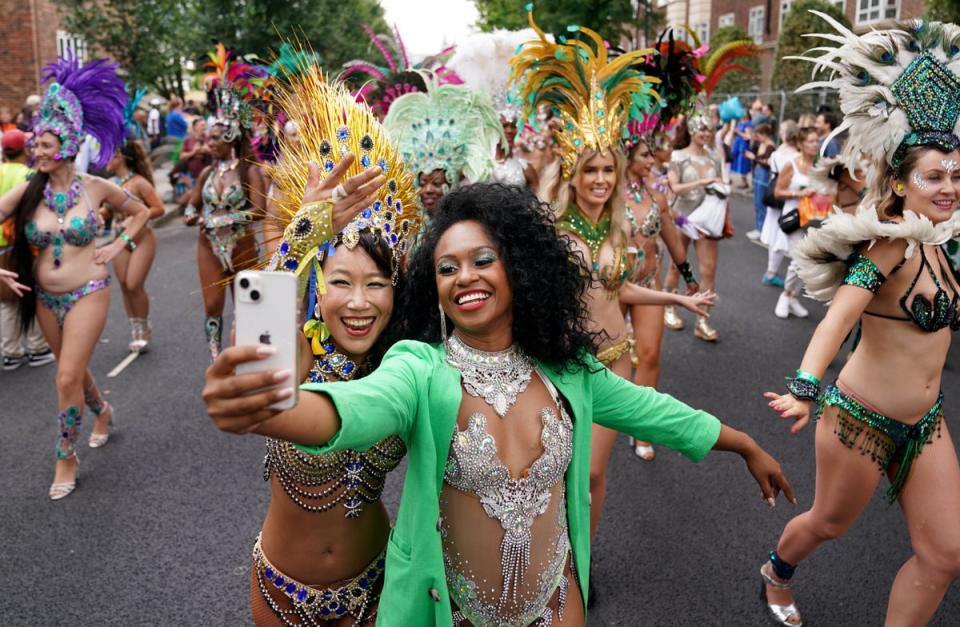 Major events attracting tourists this weekend include the Notting Hill carnival and the Reading and All Points East music festivals (Kirsty O’Connor/PA) (PA Wire)