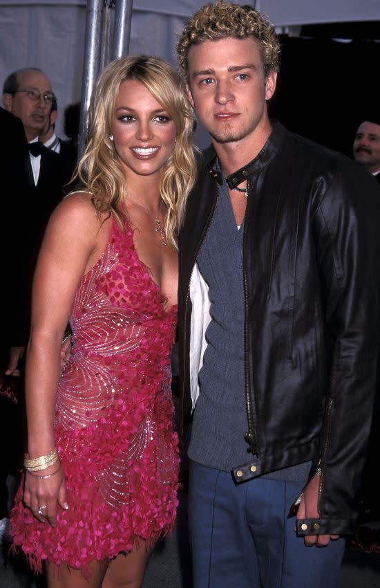 Britney Spears y Justin Timberlake en 2002