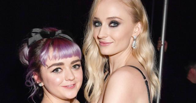 Game of Thrones' Sophie Turner & Maisie Williams Reunite at Co