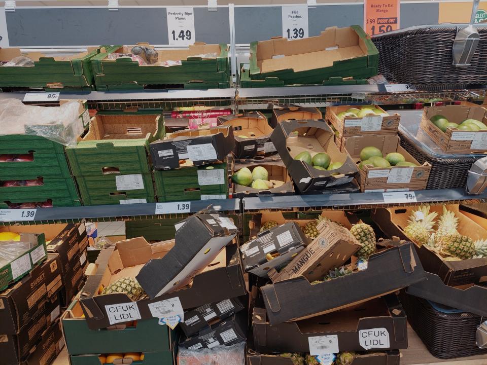 Lidl chaos mess