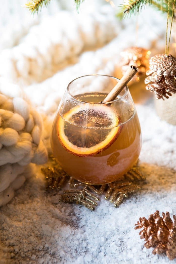 <strong>Get the <a href="https://www.halfbakedharvest.com/naughty-and-nice-cinnamon-toddy/" target="_blank">Naughty And Nice Cinnamon Bourbon Toddy Punch</a> recipe from Half Baked Harvest</strong>