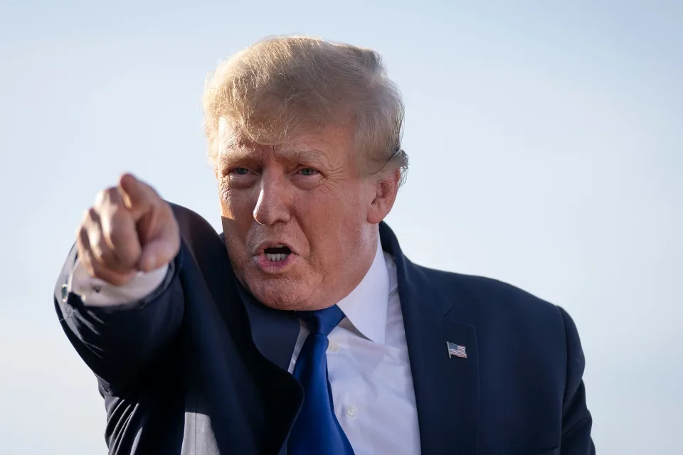 Former President Trump Holds Rally In Ohio Ahead Of State&#39;s Primary - Credit: Drew Angerer/Getty Images