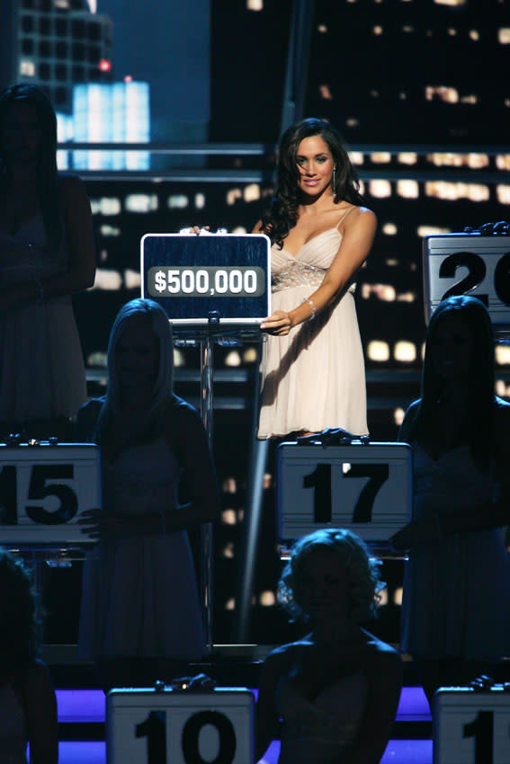 Meghan Markle en el programa Deal or No Deal