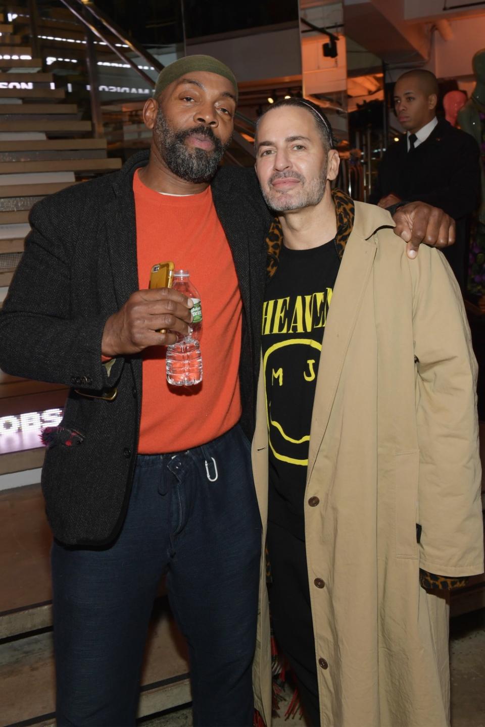 Andre Walker, left, and Marc Jacobs