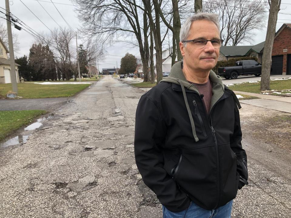 Chris Jacobson is a lifelong resident of Jarvis Avenue in Windsor. He says the city promised a repair in the 1990s when the East Riverside Planning Area was being developed, but nothing came of it.