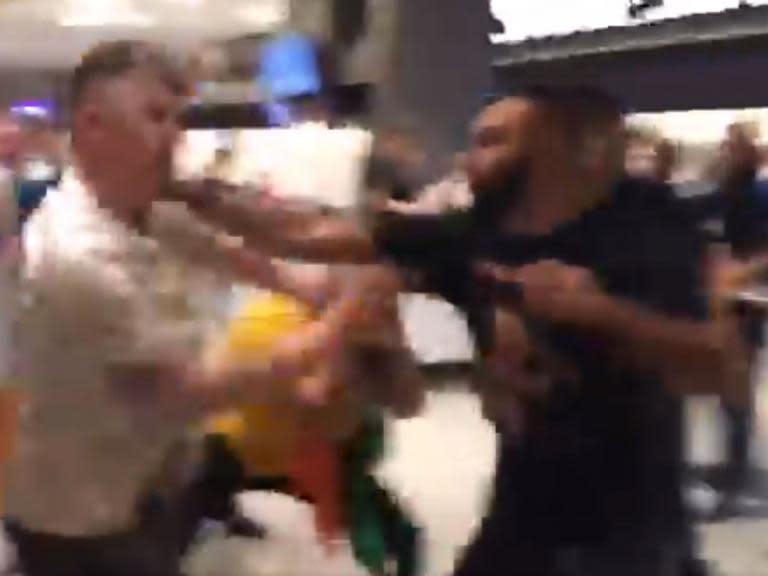 Conor McGregor vs Khabib: Fans fight outside Las Vegas arena after UFC bout descends into chaos