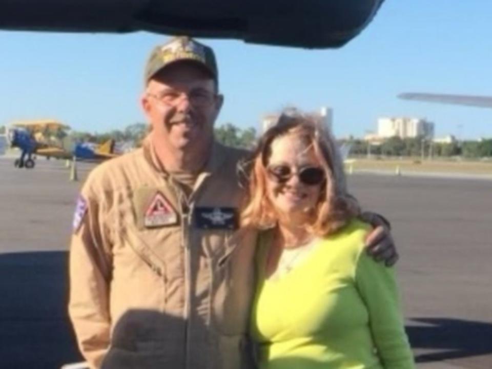 Major Curtis Rowe was among the crew of the B-17 that crashed at the Dallas airshow (Landa Brunetto via WFAA)