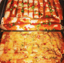 <p>Essayez la <a rel="nofollow noopener" href="https://www.jamieoliver.com/recipes/vegetables-recipes/veggie-enchiladas/" target="_blank" data-ylk="slk:version revue et corrigée de Jamie Oliver de ce classique mexicain;elm:context_link;itc:0;sec:content-canvas" class="link ">version revue et corrigée de Jamie Oliver de ce classique mexicain</a> si vous souhaitez pimenter un peu vos repas. Elles sont fourrées de légumes grillés, d’haricots noirs et de coriandre fraîche. [Photo: Instagram/reciesbears] </p>