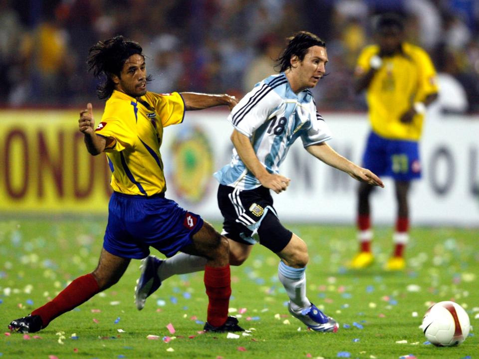 Lionel Messi at the 2007 Copa América.