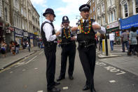 <b>Notting Hill Carnival</b><br> The annual Notting Hill Carnival in London is the largest in Europe. It has also been marred by violence. Music, dances, and colorful disguises by day are often replaced by wild struggles when the night falls. Nonetheless some policemen, with truly English aplomb, seem to enjoy the duty.<br> Photograph by <a href="http://ngm.nationalgeographic.com/myshot/gallery/35072" rel="nofollow noopener" target="_blank" data-ylk="slk:Daniele Brandimarte;elm:context_link;itc:0;sec:content-canvas" class="link ">Daniele Brandimarte</a>, <a href="http://ngm.nationalgeographic.com/myshot/" rel="nofollow noopener" target="_blank" data-ylk="slk:My Shot;elm:context_link;itc:0;sec:content-canvas" class="link ">My Shot</a>