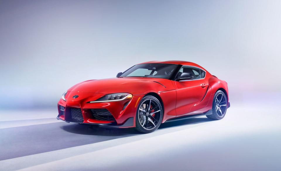 <p>Now the Big T is finally leveraging that mighty reputation in the form of <a rel="nofollow noopener" href="http://caranddriver.com/toyota/supra" target="_blank" data-ylk="slk:the new (A90) Supra;elm:context_link;itc:0;sec:content-canvas" class="link ">the new (A90) Supra</a>, which will blast out of a Magna Steyr assembly plant in Graz, Austria, alongside its brother, <a rel="nofollow noopener" href="http://caranddriver.com/bmw/z4" target="_blank" data-ylk="slk:the BMW Z4;elm:context_link;itc:0;sec:content-canvas" class="link ">the BMW Z4</a>.</p>