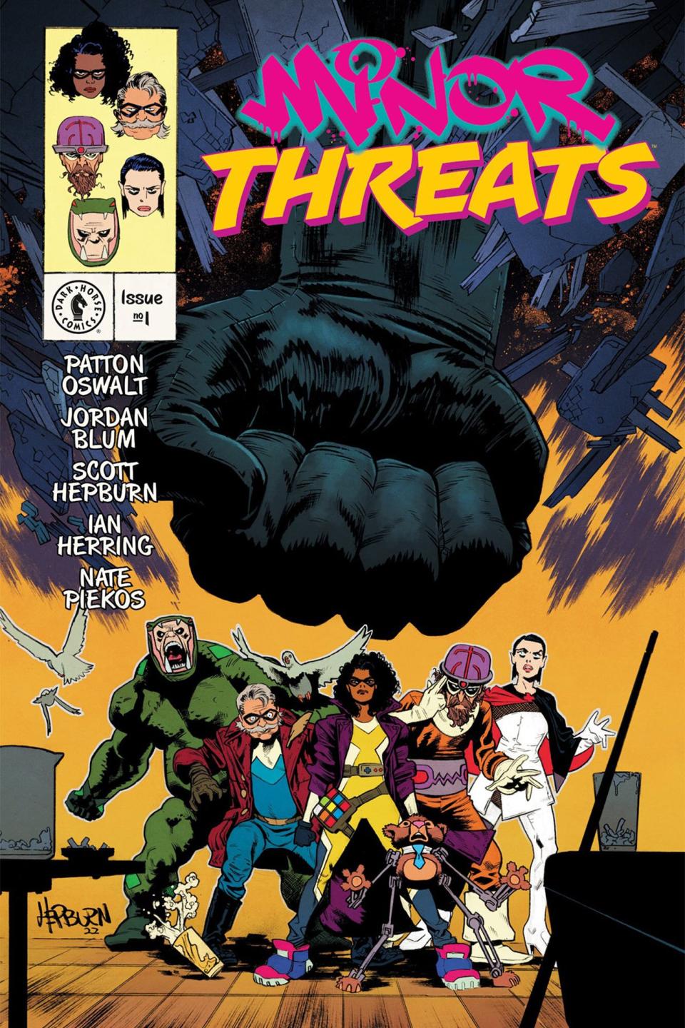 Minor Threats #1 Kindle &amp; comiXology by Patton Oswalt (Author), Jordan Blum (Author), Scott Hepburn (Cover Art, Artist), Ian Herring (Colorist) Format: Kindle Edition