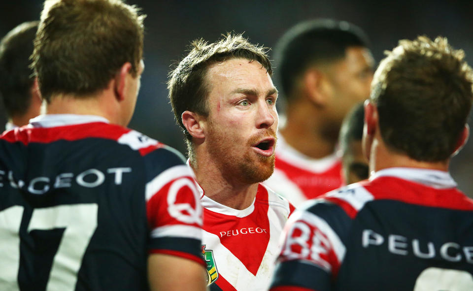 James Maloney, pictured here in action for the Sydney Roosters in 2015. 