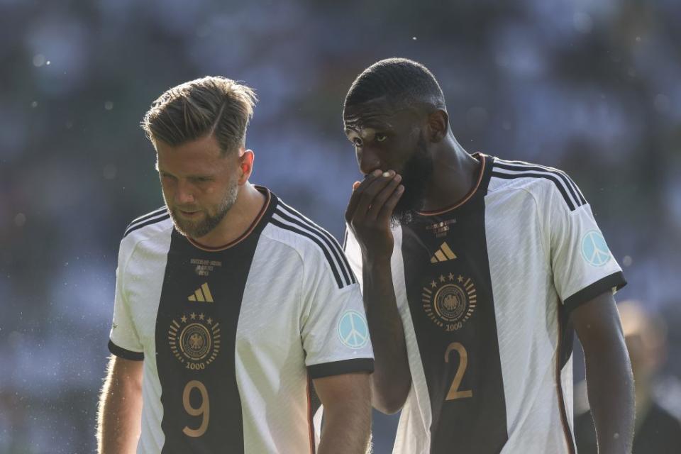 Fullkrug and Rudiger involved in a bust-up in training. (Photo by Maja Hitij/Getty Images)