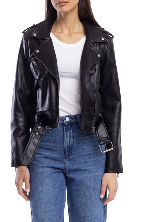 29) Faux Leather Moto Jacket