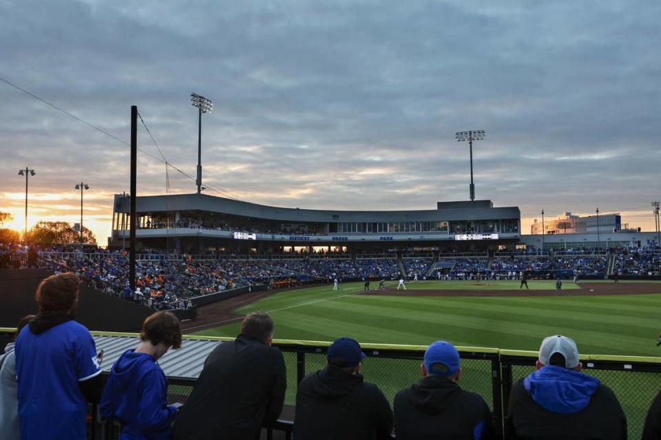 Kentucky fans at Kentucky Proud Park in Lexington, Ky, Friday, April 19, 2024.