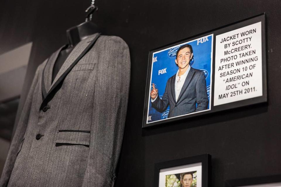 The Scotty McCreery exhibit at the NC Music Hall of Fame includes the jacket he wore after winning “American Idol.”