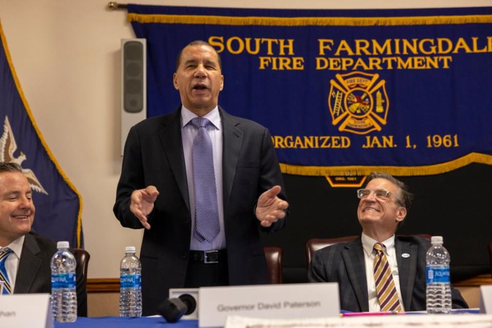 Former Gov. David Paterson claimed he was discriminated against by Hofstra University because he supports opening a casino on Long Island. Photo by Howard Schnapp/Newsday RM via Getty Images