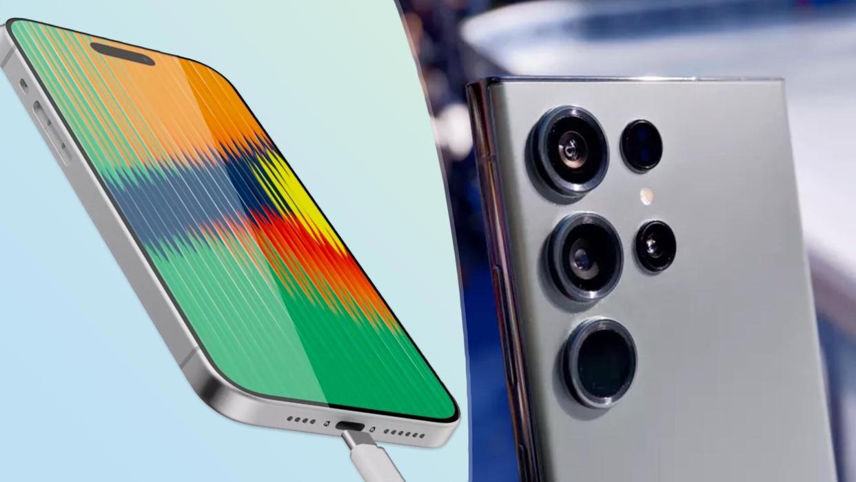  Apple iPhone 15 Pro Max versus Samsung Galaxy S23 Ultra. 