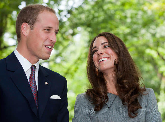 Prince William and Kate Middleton smiling together