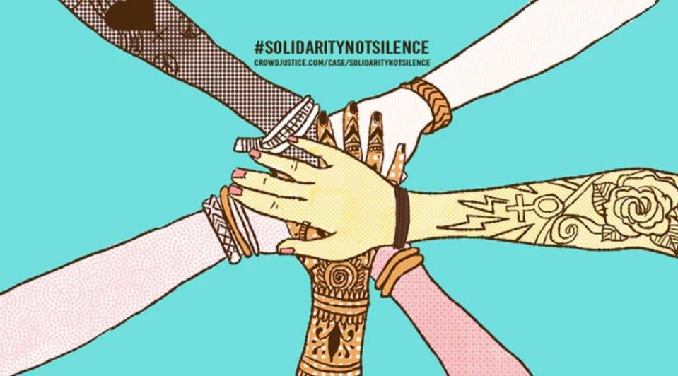 Group has raised more than £13,000 on crowdfunding platform: CrowdJustice/Solidarity Not Silence