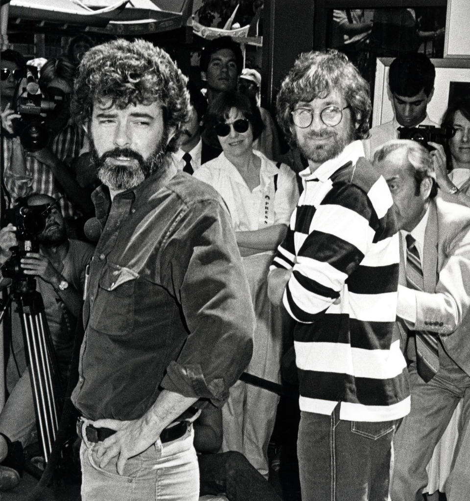 George Lucas and Steven Spielberg (Photo by Ron Galella, Ltd./Ron Galella Collection via Getty Images)