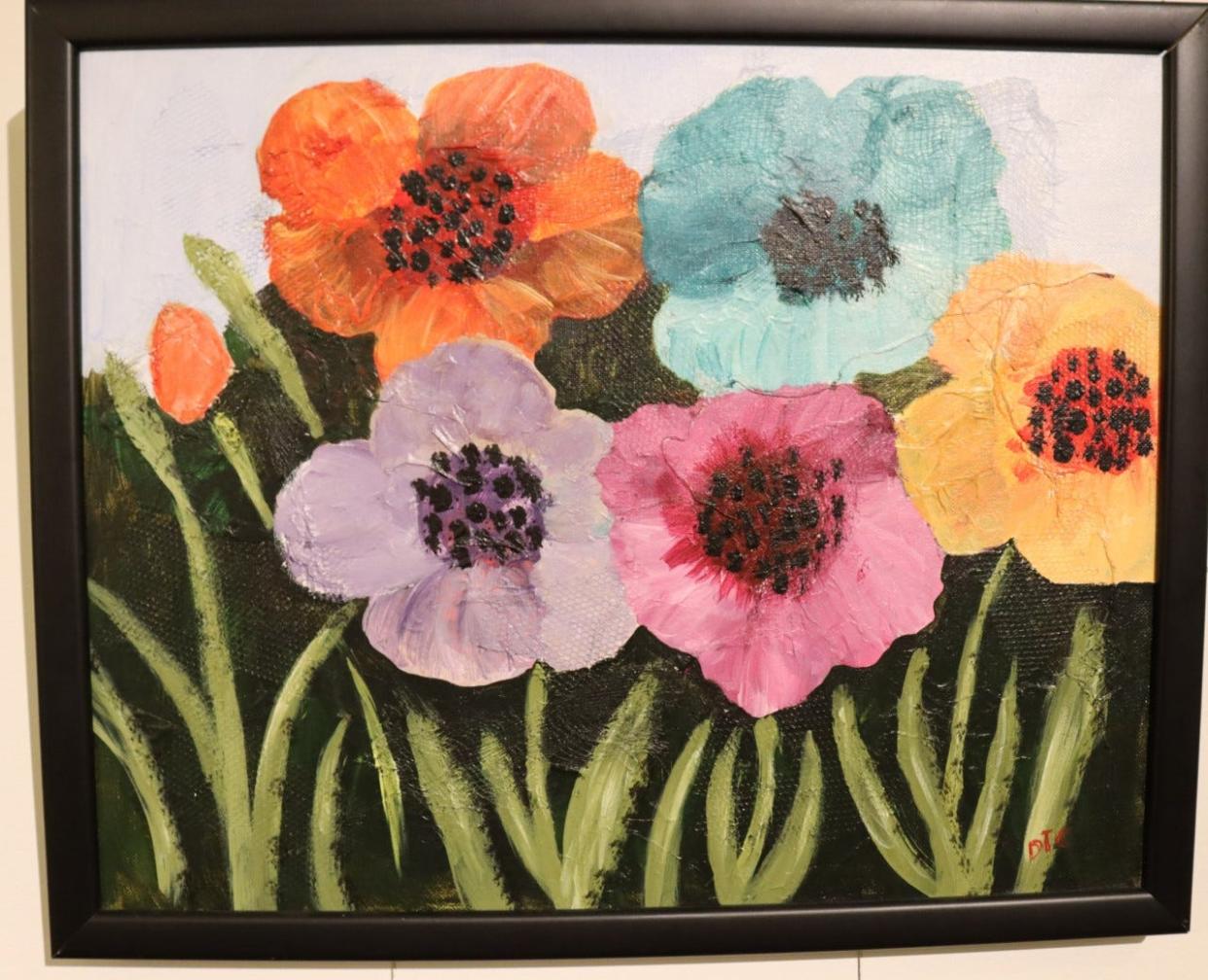 Shown is a piece from the “Earth: Our Home" art exhibit at the Sisters, Servants of the Immaculate Heart of Mary Motherhouse. The exhibit runs through May 5.